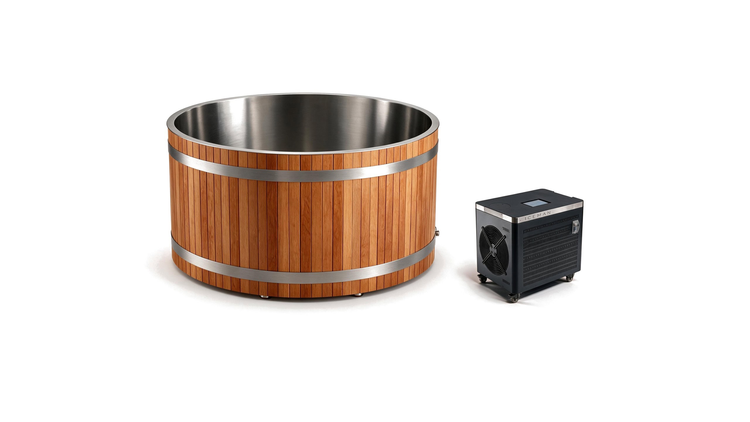 Cedar Duo ice bath ced d s natural iceman hero - Cool Bionic HydroForge