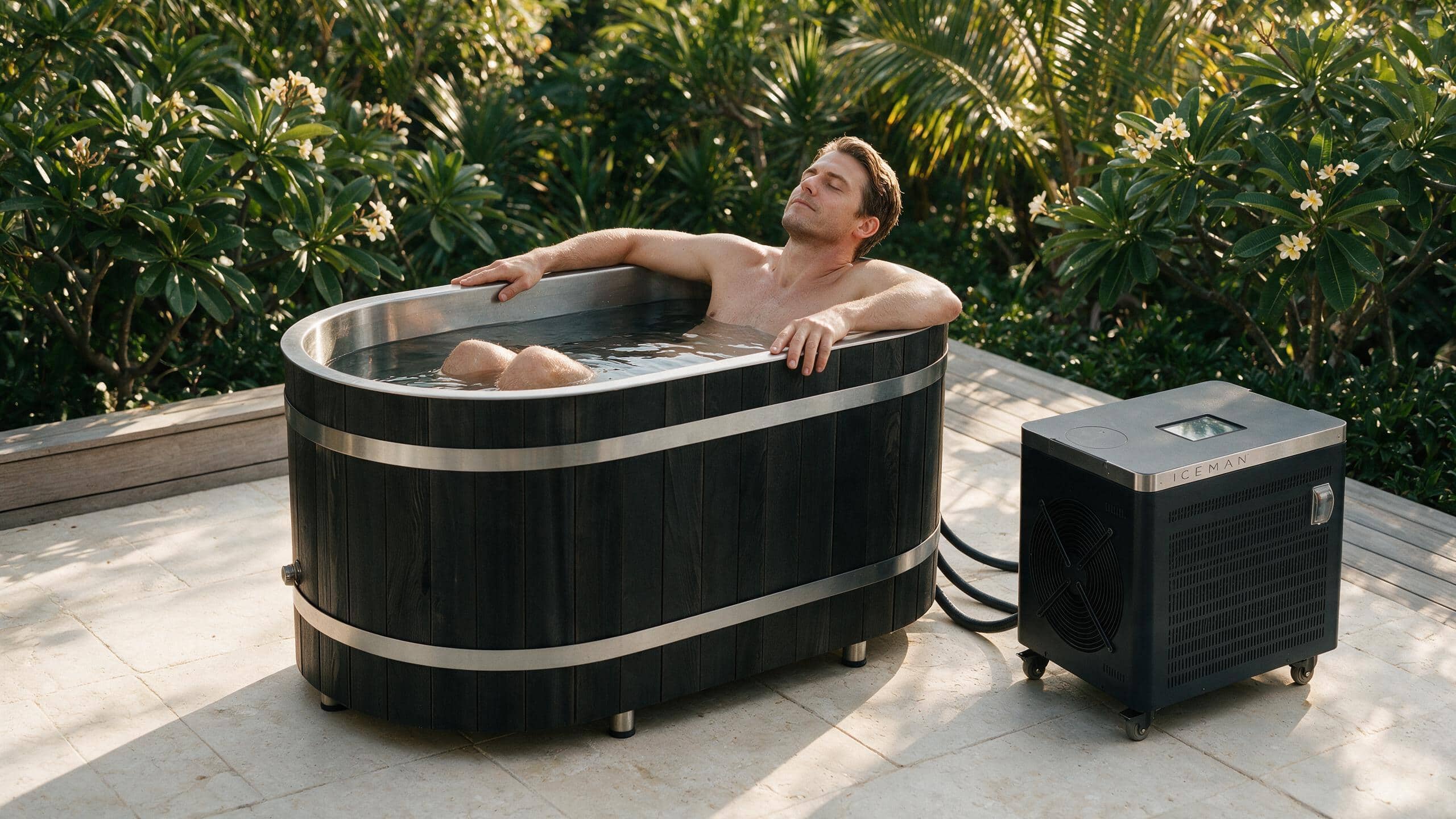 Cedar Solo ice bath ced s4 black iceman enjoy - Cool Bionic HydroForge