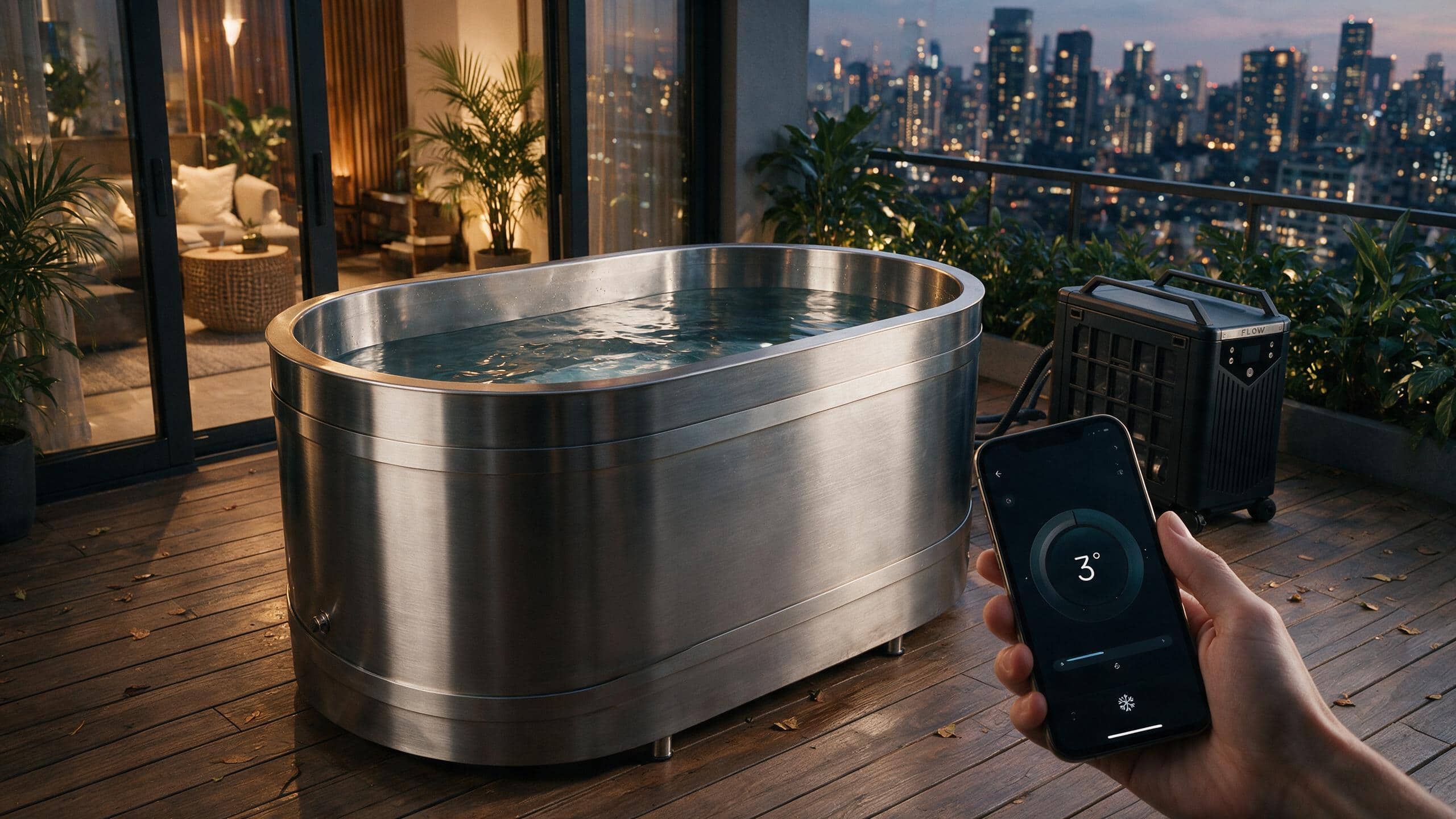 Cedar Solo ice bath ced s4 metal flow app - Cool Bionic HydroForge