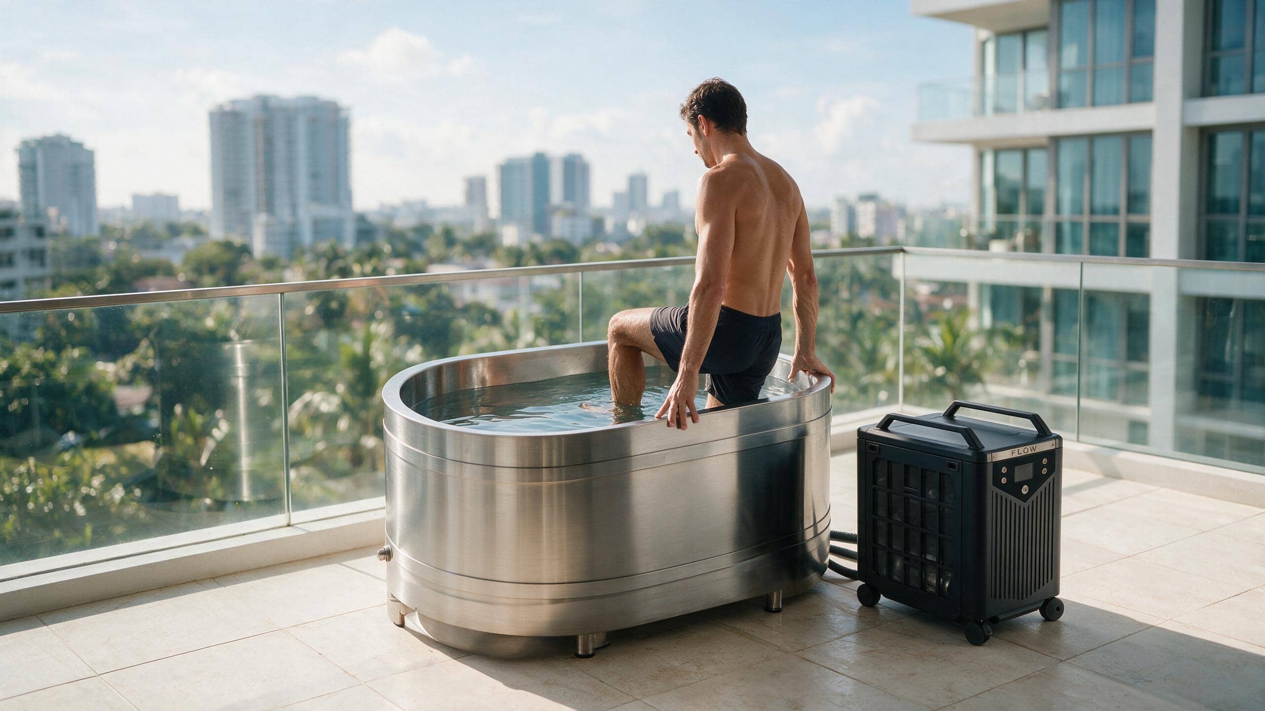 Cedar Solo ice bath ced s4 metal flow stepin - Cool Bionic HydroForge