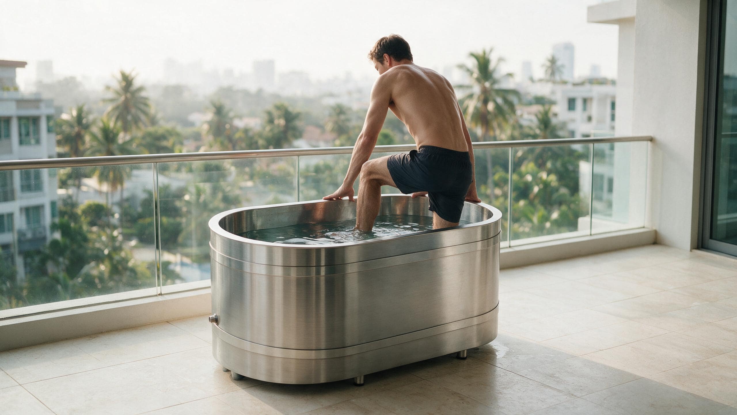Cedar Solo ice bath ced s4 metal none stepin - Cool Bionic HydroForge