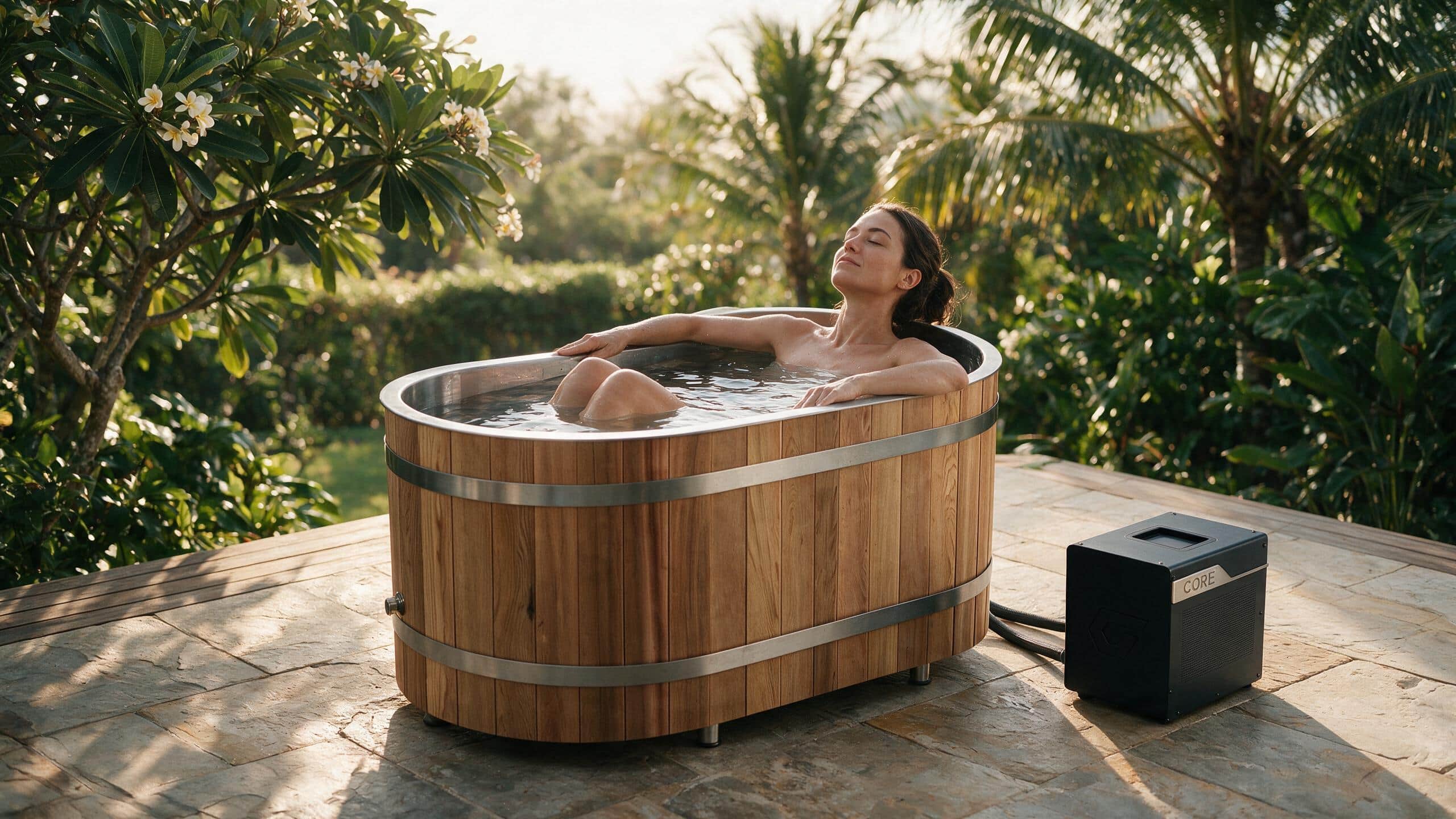 Cedar Solo ice bath ced s4 natural core enjoy - Cool Bionic HydroForge