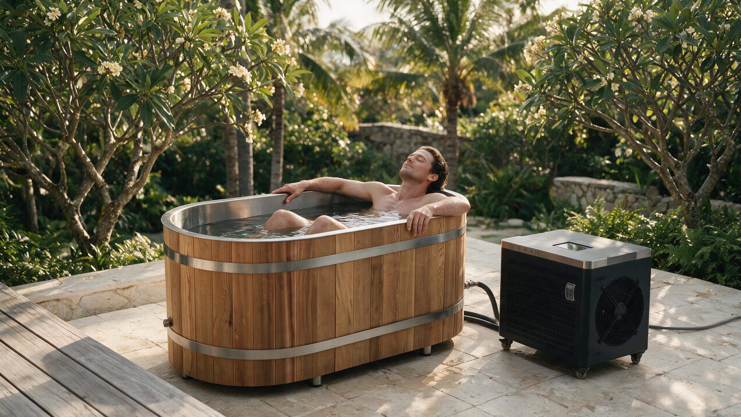 Cedar Solo ice bath ced s4 natural iceman enjoy - Cool Bionic HydroForge
