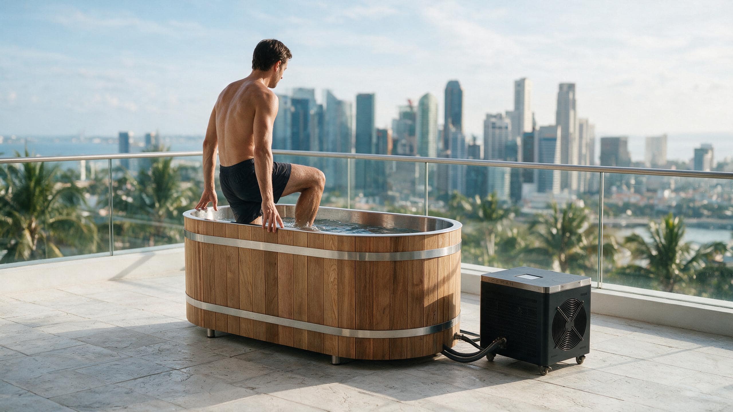 Cedar Solo ice bath ced s4 natural iceman stepin - Cool Bionic HydroForge