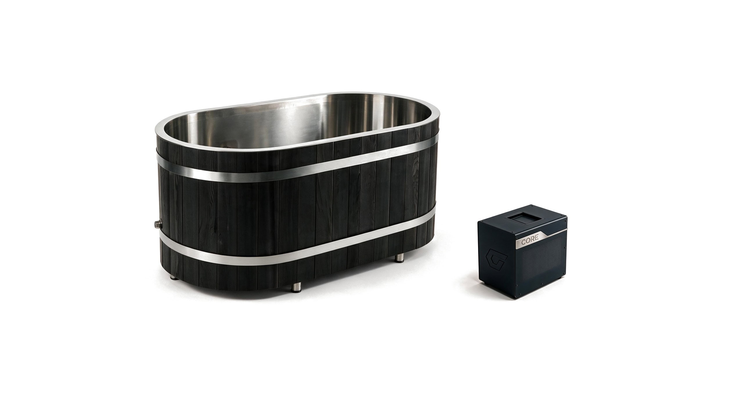 Cedar Solo ice bath ced s5 black core hero - Cool Bionic HydroForge