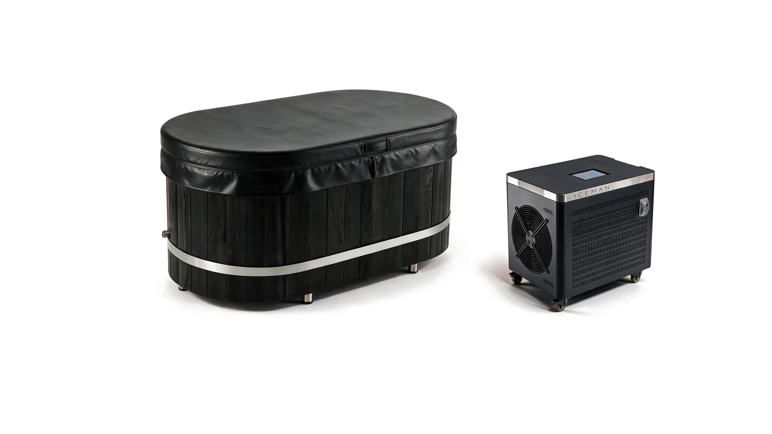 Cedar Solo ice bath ced s5 black iceman cover - Cool Bionic HydroForge