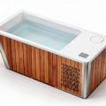 Clad Acrylic Plunge ice bath clad a natural angle - Cool Bionic HydroForge
