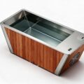 Clad Steel Plunge ice bath clad s natural angle - Cool Bionic HydroForge