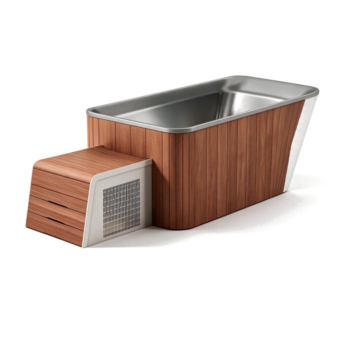 Clad Steel Half Platform ice bath clad sh s natural all hero - Cool Bionic HydroForge