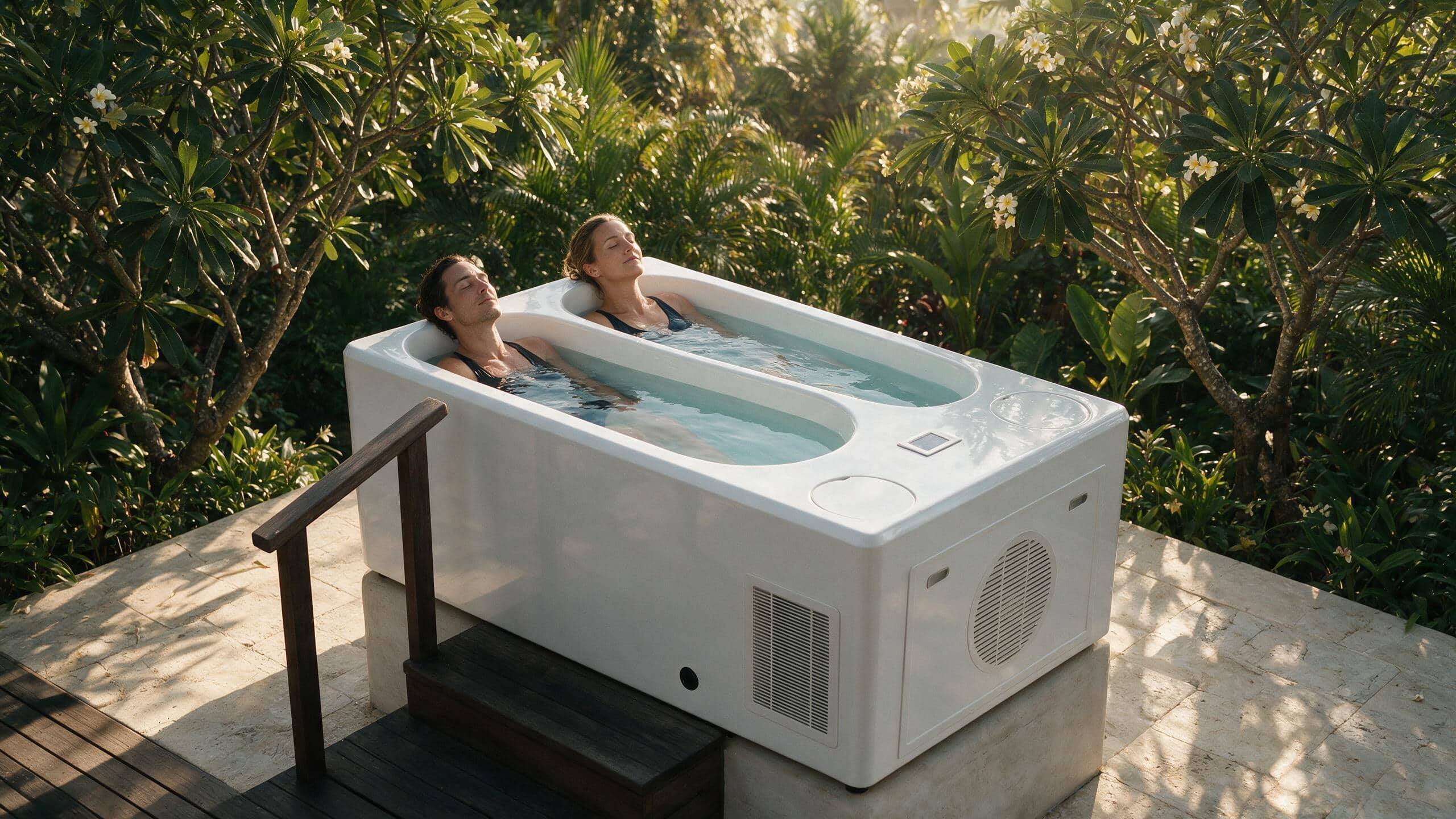 Acrylic Contrast ice bath contrast l white all enjoy - Cool Bionic HydroForge