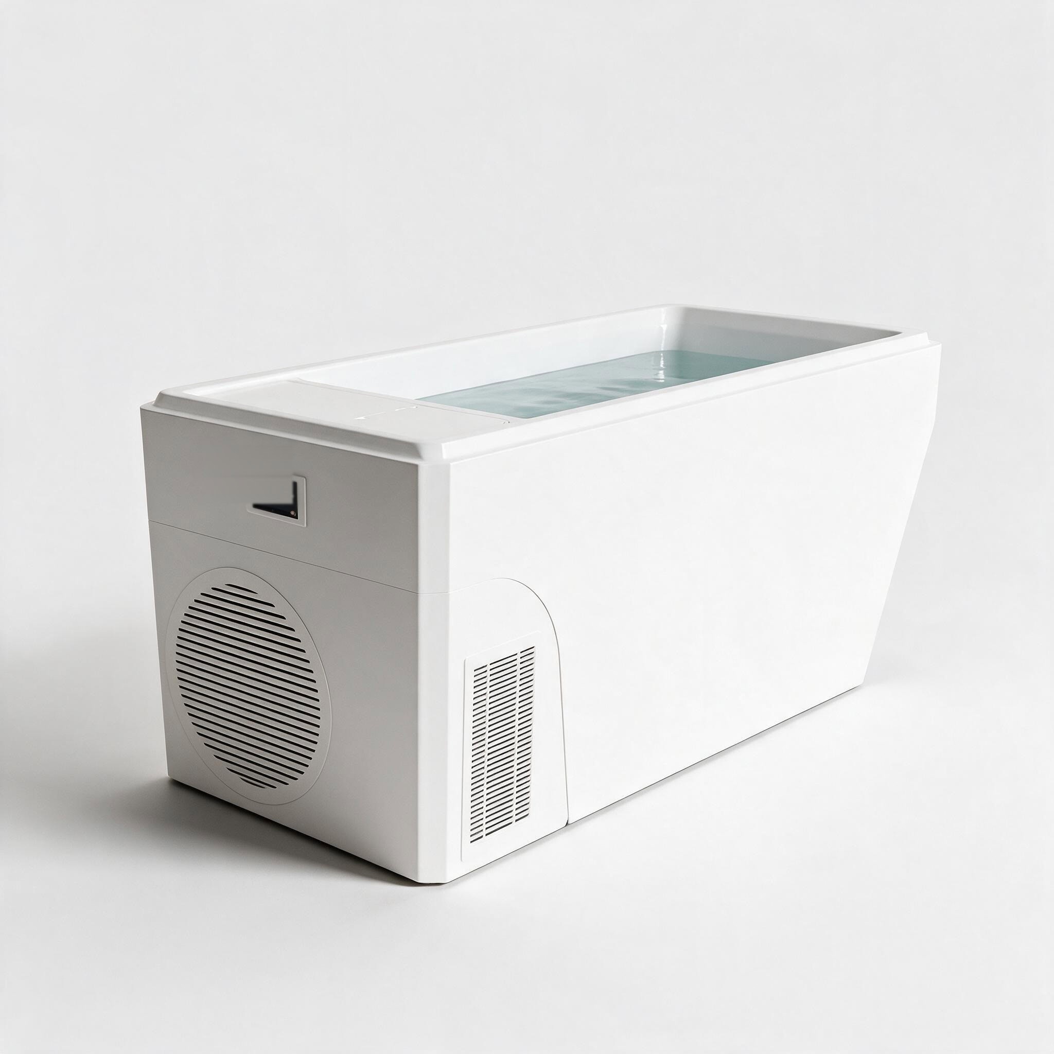 Acrylic Cove cold plunge system, alternate view - Cool Bionic HydroForge