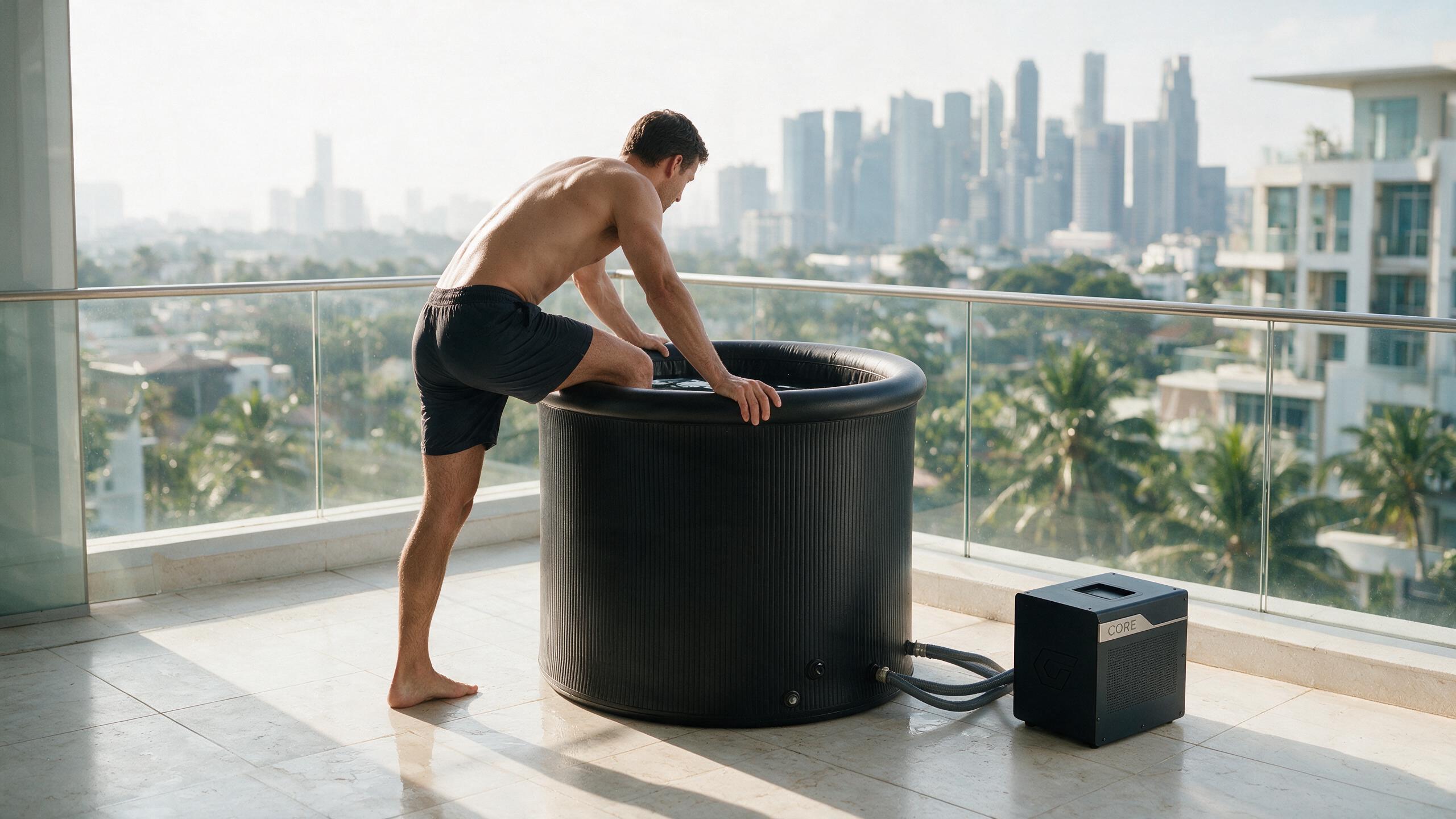 Cradle Vessel ice bath cradle l round core stepin - Cool Bionic HydroForge