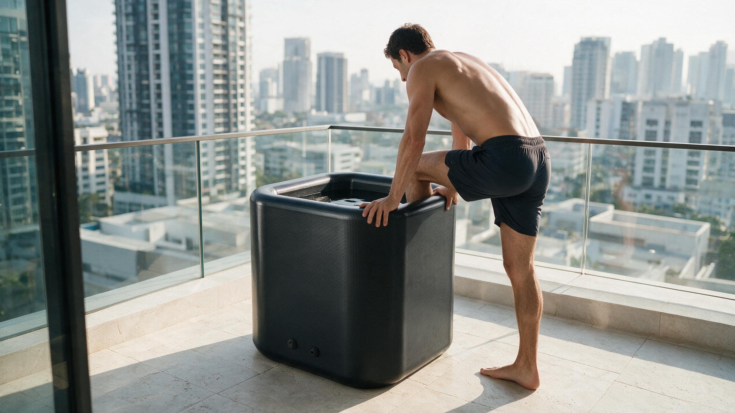Cradle Vessel ice bath cradle l square none stepin - Cool Bionic HydroForge
