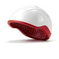 LightForge Crown in white - front three-quarter view on its stand - Cool Bionic LightForge