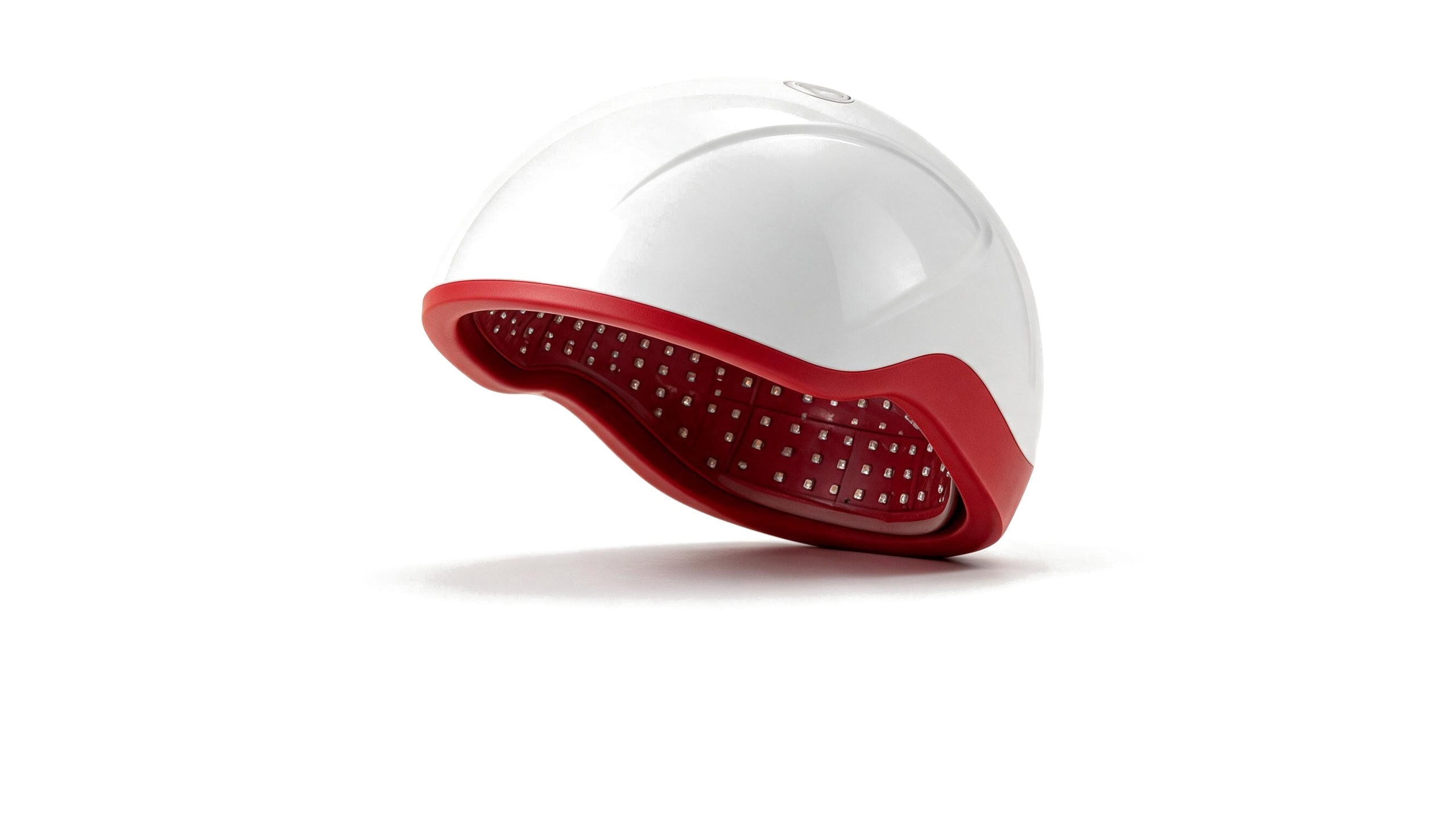 LightForge Crown in white - front three-quarter view on its stand - Cool Bionic LightForge