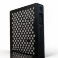 LightForge Panel Touch in black - lens array and controls close up - Cool Bionic LightForge