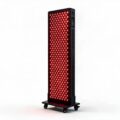 LightForge Panel Touch in black switched on - every lens glowing red - Cool Bionic LightForge