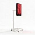 LightForge Pivot Touch in black switched on - every lens glowing red - Cool Bionic LightForge