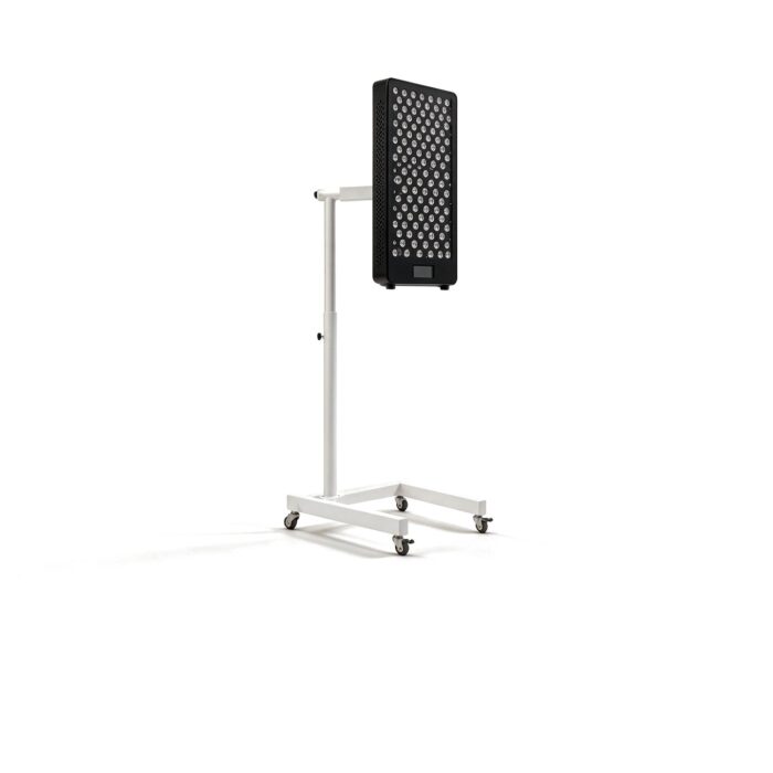 LightForge Pivot Touch in black - front three-quarter view on its stand - Cool Bionic LightForge