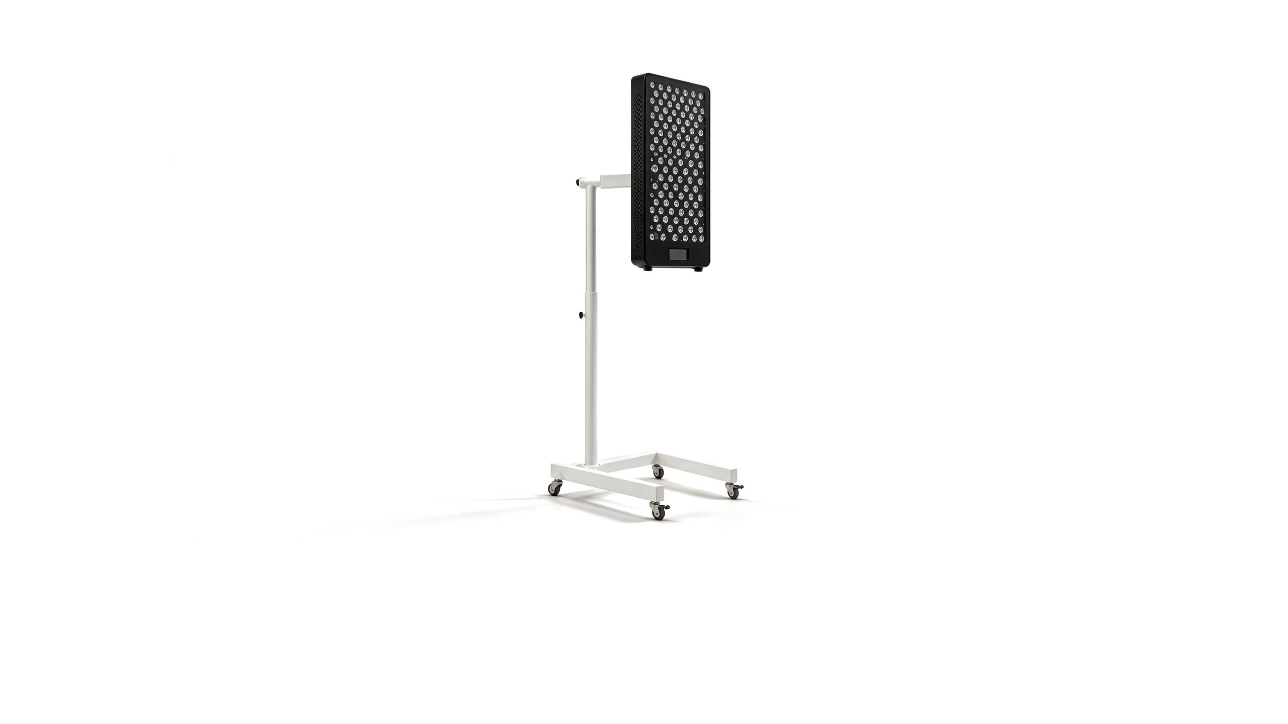LightForge Pivot Touch in black - front three-quarter view on its stand - Cool Bionic LightForge