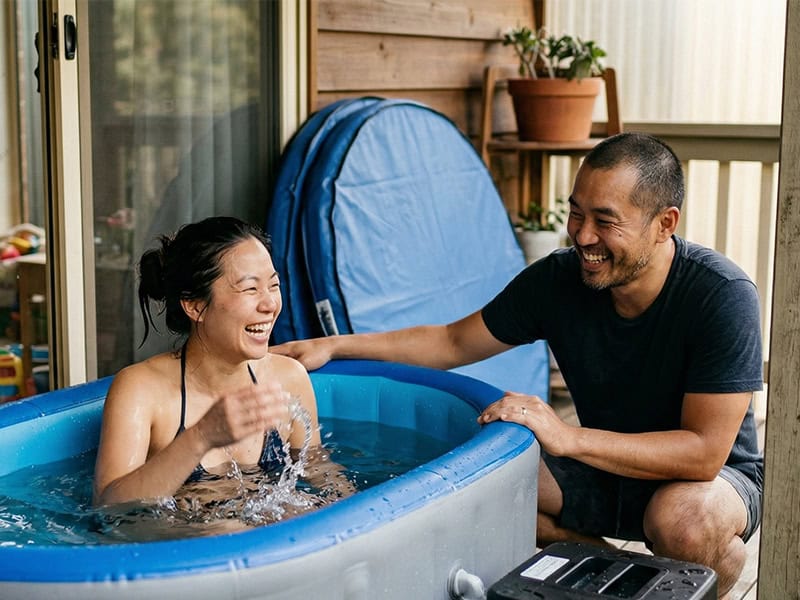 Sarah and James Wong with their Vitalis 3