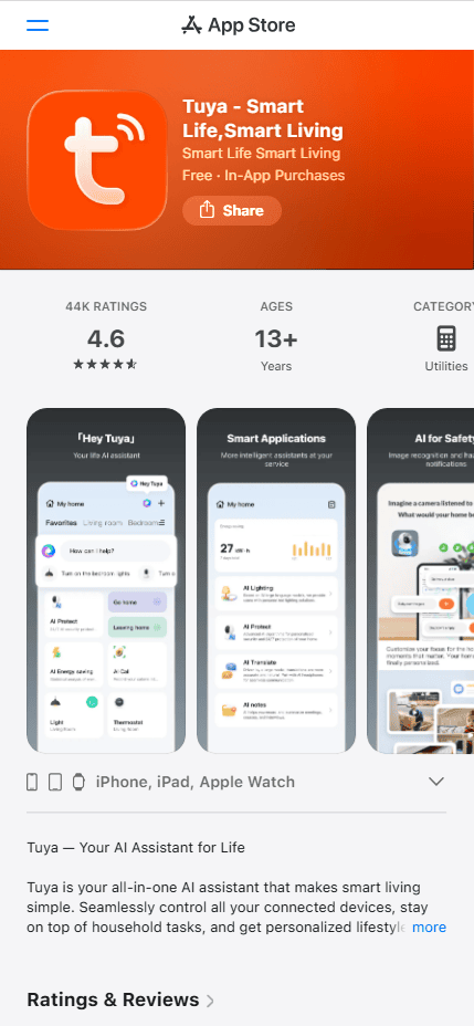 Tuya Smart Home on the App Store