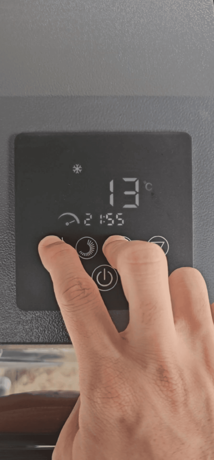 Pressing Setting and Up Direction buttons to enter pairing mode