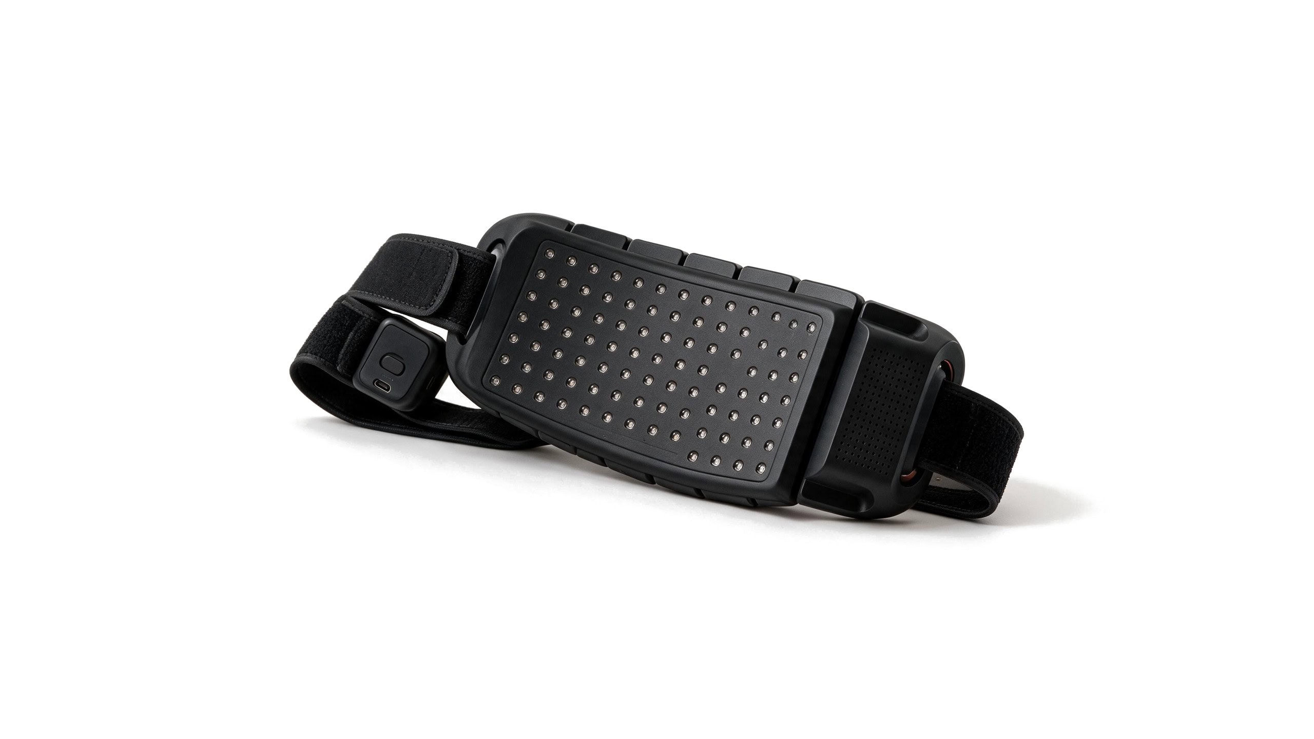 LightForge Wrap in black - front three-quarter view on its stand - Cool Bionic LightForge