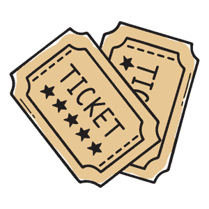 Two festival tickets for Corks and Kegs event with star ratings and event details.