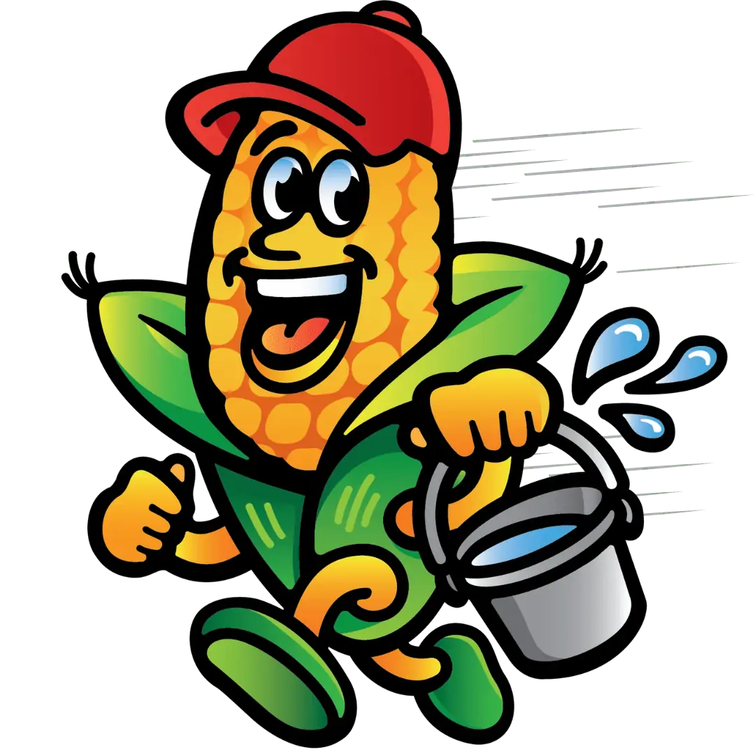 Cornwell plumbing mascot cartoon running with bucket, happy plumber character, professional plumbing services illustration, maintenance and repair expert, friendly plumbing technician for home or commercial needs.