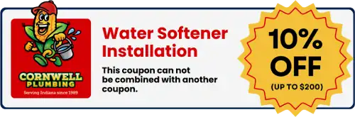 Expert plumbing services by Cornwell Plumbing, including water softener installation and repairs, serving Indiana since 1989. Reliable, professional plumbing solutions for homes and businesses.