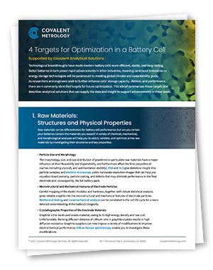 4 Targets for Optimization in a Battery Cell