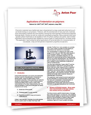 Applications of Indentation on Polymers