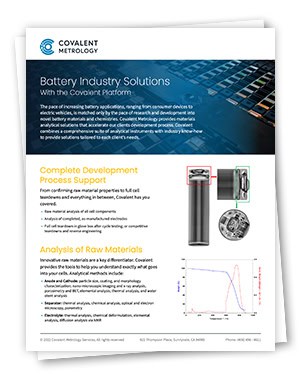 Batteries Industry Solutions With the Covalent Platform