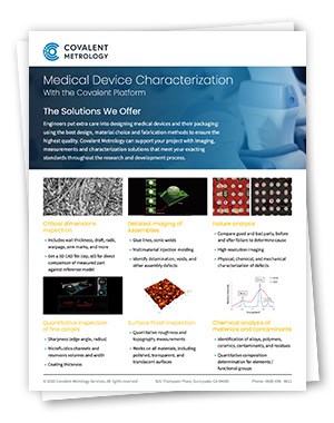 Medical Device Characterization With the Covalent Platform