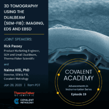 3D Tomography Using the DualBeam (SEM-FIB): Imaging, EDS and EBSD