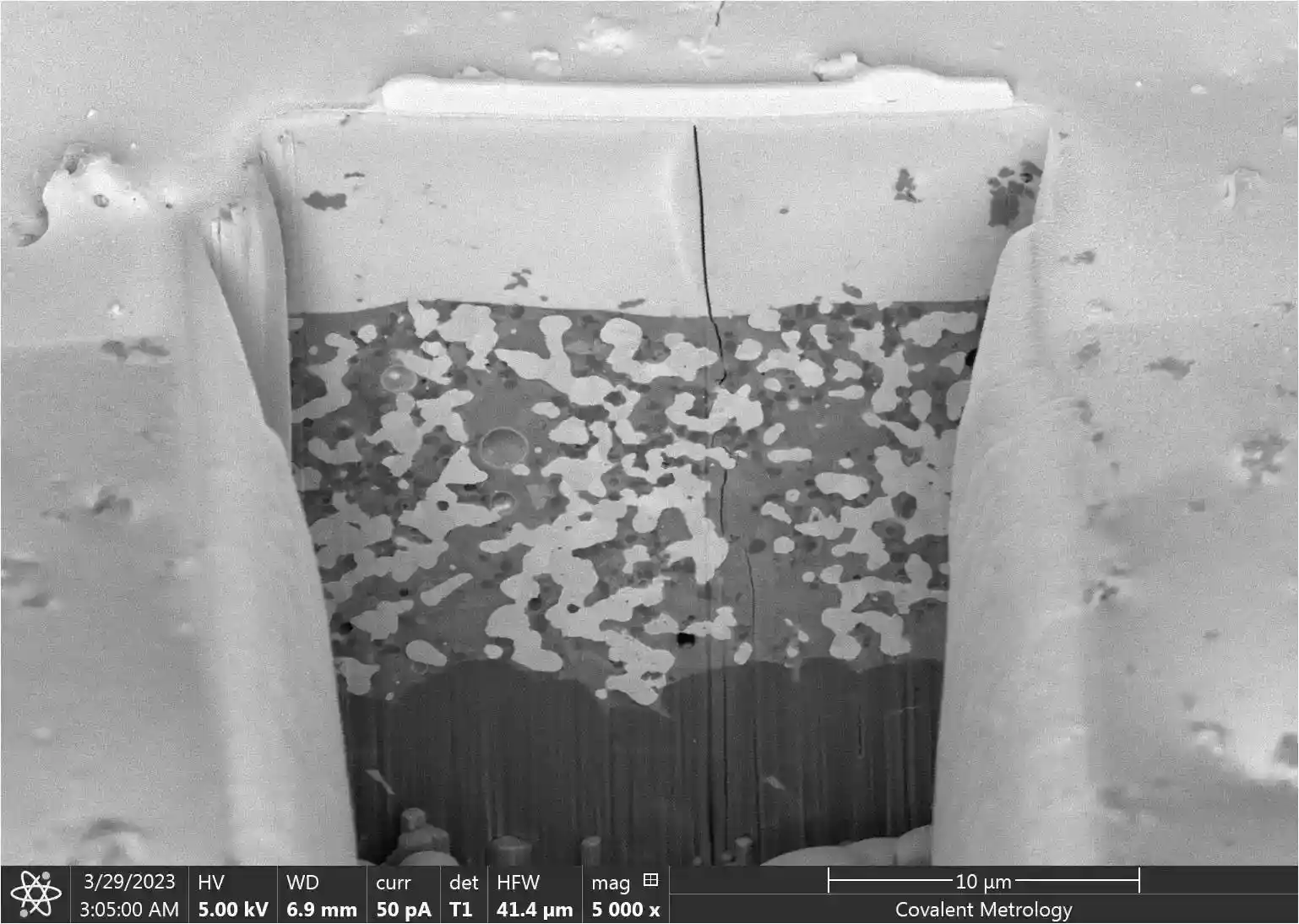 Atomic-resolution elemental mapping using EDX at AlAs/AlGaAs interface, showing atomic diffusion with color-coded distribution for aluminum, gallium, and arsenic