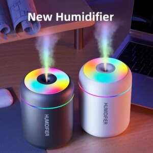 Compact ABS Humidifier: 180ml Capacity, 40mL/H Spray Volume
