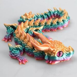 Movable 3D Printed Magic Dragon Figurine