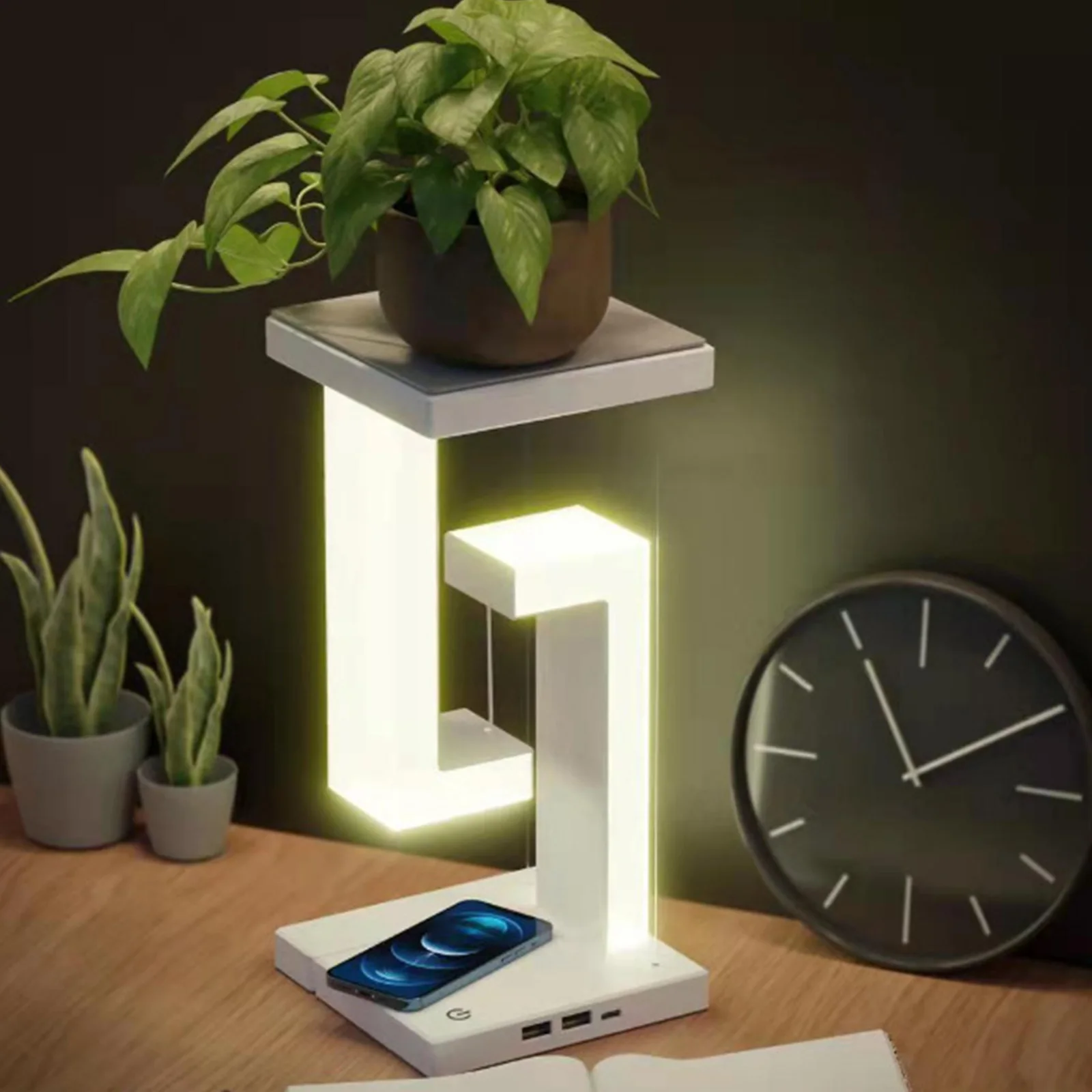 Anti-Gravity LED Night Light with Wireless Charger S545c5dc784d04778a3c2d2dad9736d4dA