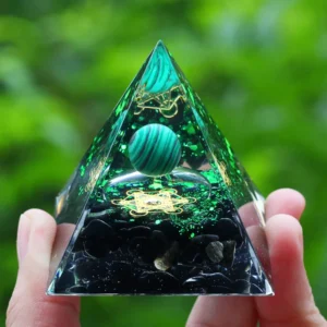 Natural Amethyst Orgonite Energy Pyramid: A Healing Crystal
