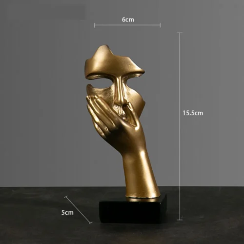 European Abstract Resin Mask Figurines for Home Decor photo review