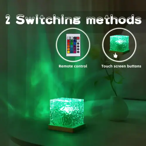 Ocean Wave Projector Night Light - 16 Color Rotating photo review