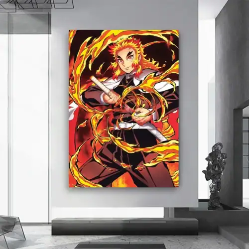 Demon Slayer Themed HD Canvas Wall Art for Home Decor photo review