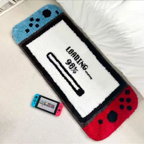 Cute Cartoon Imitation Cashmere Carpet and Bedside Blanket photo review
