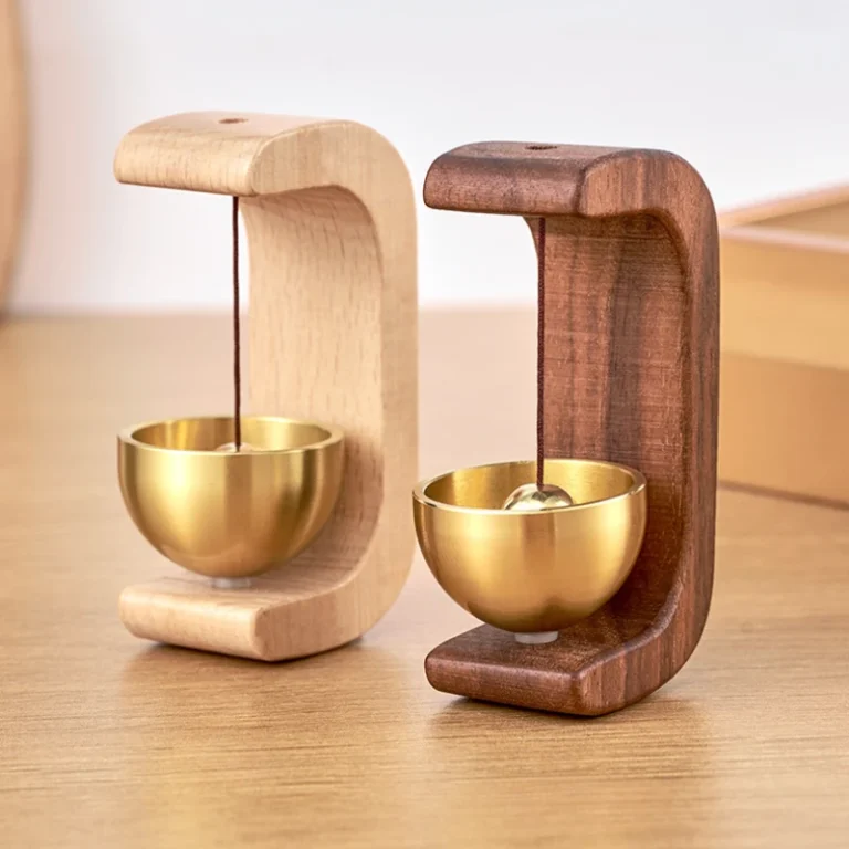 Magnetic Walnut Wood Doorbell with Wind Chimes photo review