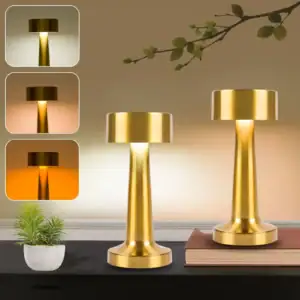LED Bedside Table Lamp with Rechargeable Battery