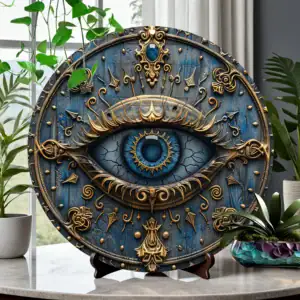Egyptian All-Seeing Eye Metal Signage - Unique Pyramid