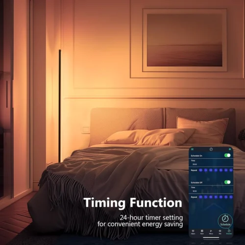 Smart Corner Floor Lamp with APP Control and 16 Million Color photo review