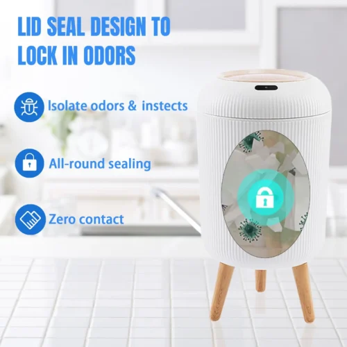 Smart Motion Sensor Trash Can for Home & Office photo review
